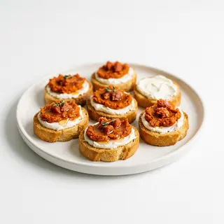 Tapa Tostaditas De Sobrasada Y Philadelphia