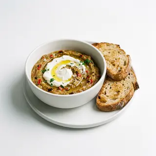 Crema De Berenjena Y Pepino