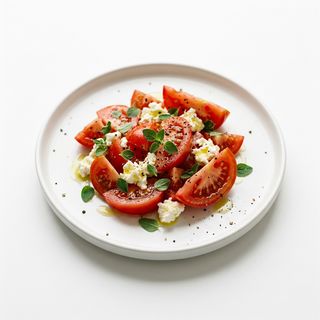Tapa De Tomate Y Queso Feta