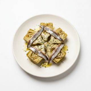 Alcachofas Con Anchoas