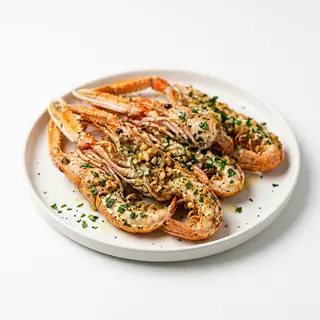 Escamarlans saltejats amb all i julivert