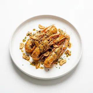 Cigalitas Salteadas Con Brandy Ajitos
