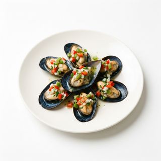 Tapa De Mejillones Con Picadilla