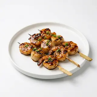 Brochetas De Marisco Con Salsa Teriyaki (3 Uds.)