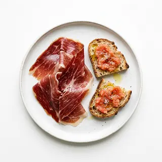 Tapa De Tabla De Jamón Ibérico