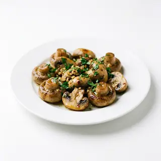 Champiñones Al Ajillo Con Vino Blanco