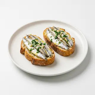 Tapa De Montado De Boquerones