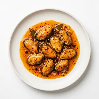 Tapa Mejillones Picantes Con Escabeche
