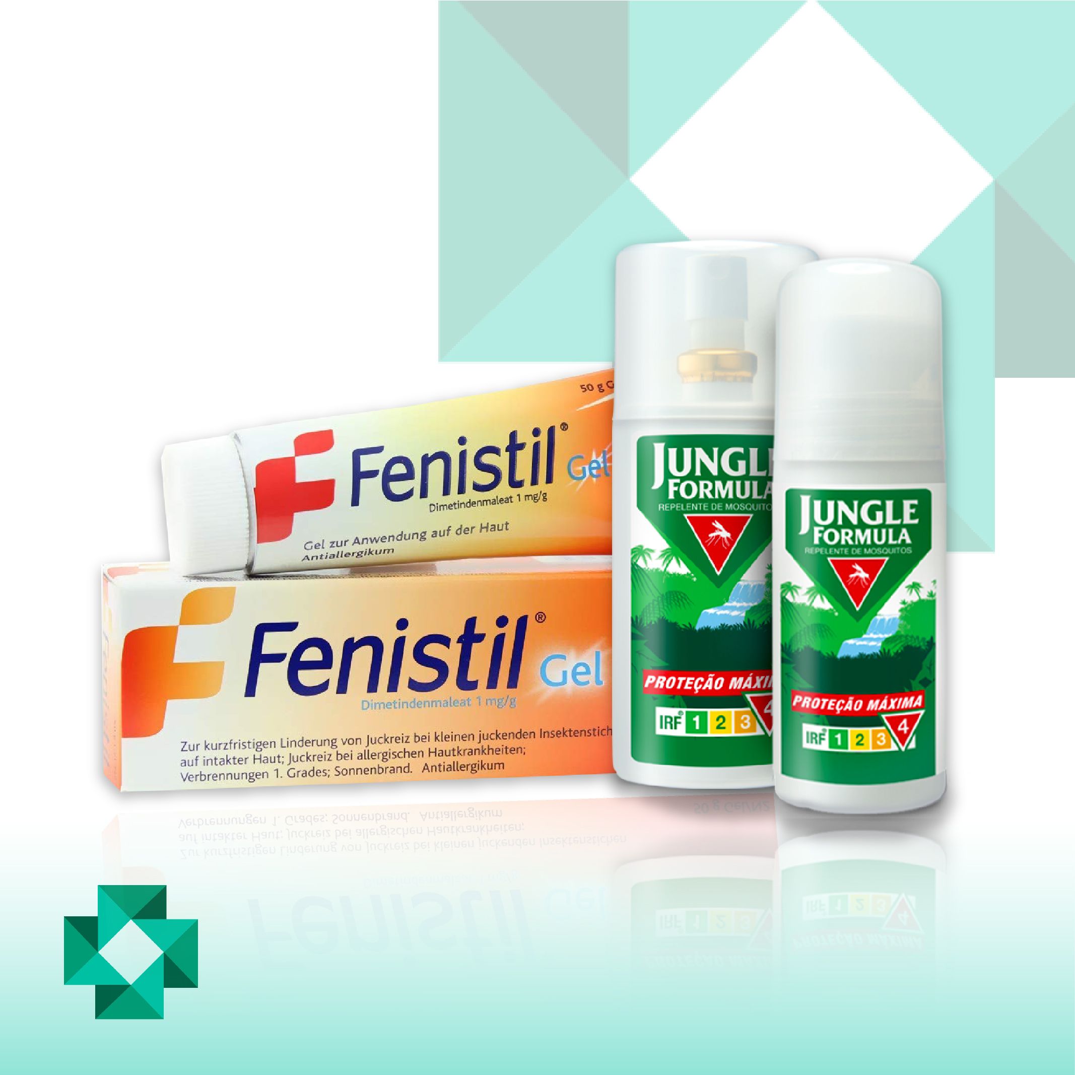 Alívio do prurido e repelentes