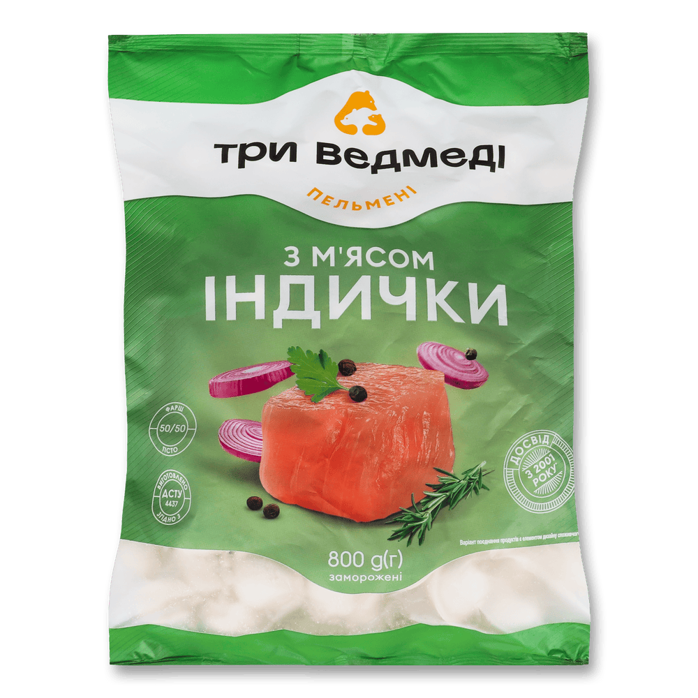 Напівфабрикати і страви заморожені