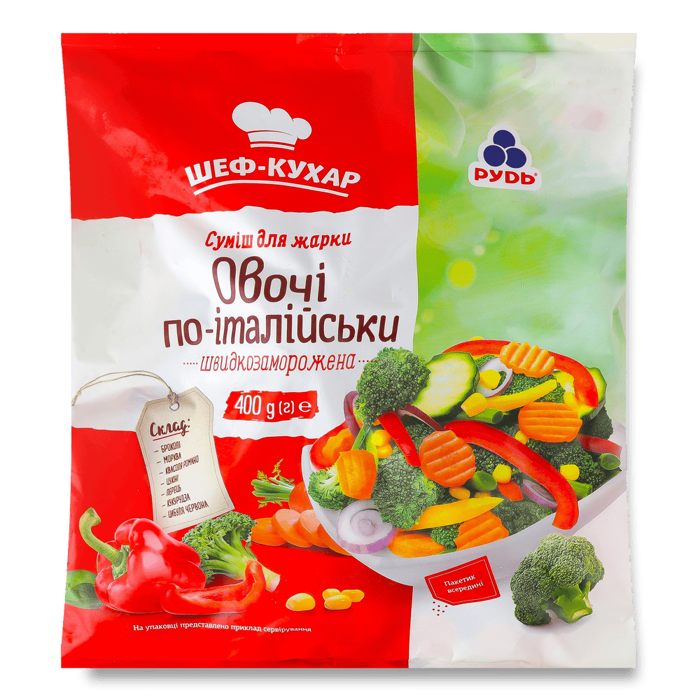 Овочі і фрукти заморожені