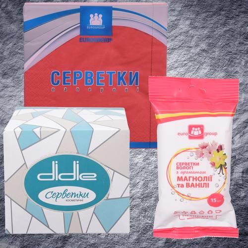 Серветки і хустинки паперові