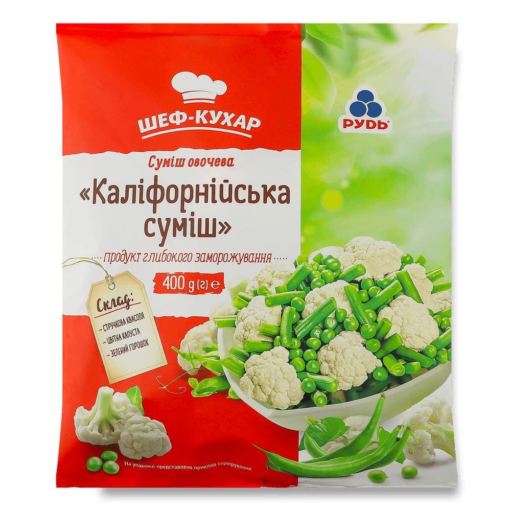 Овочі і фрукти заморожені