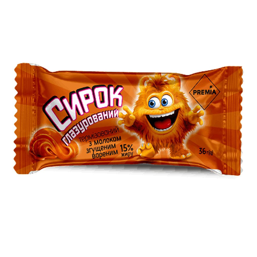 Глазуровані сирки.