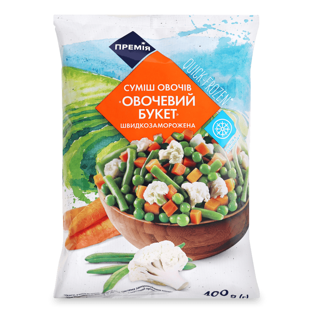 Овочі і фрукти заморожені