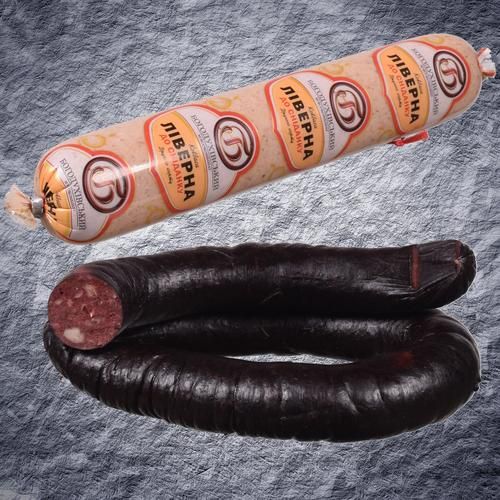 Ковбаси ліверні, сальтисон.