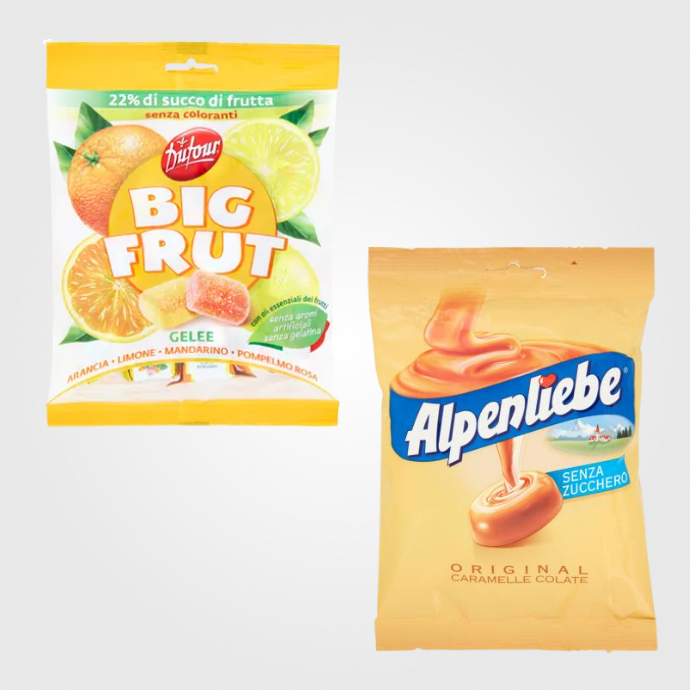 Caramelle, Gomme, Confetti