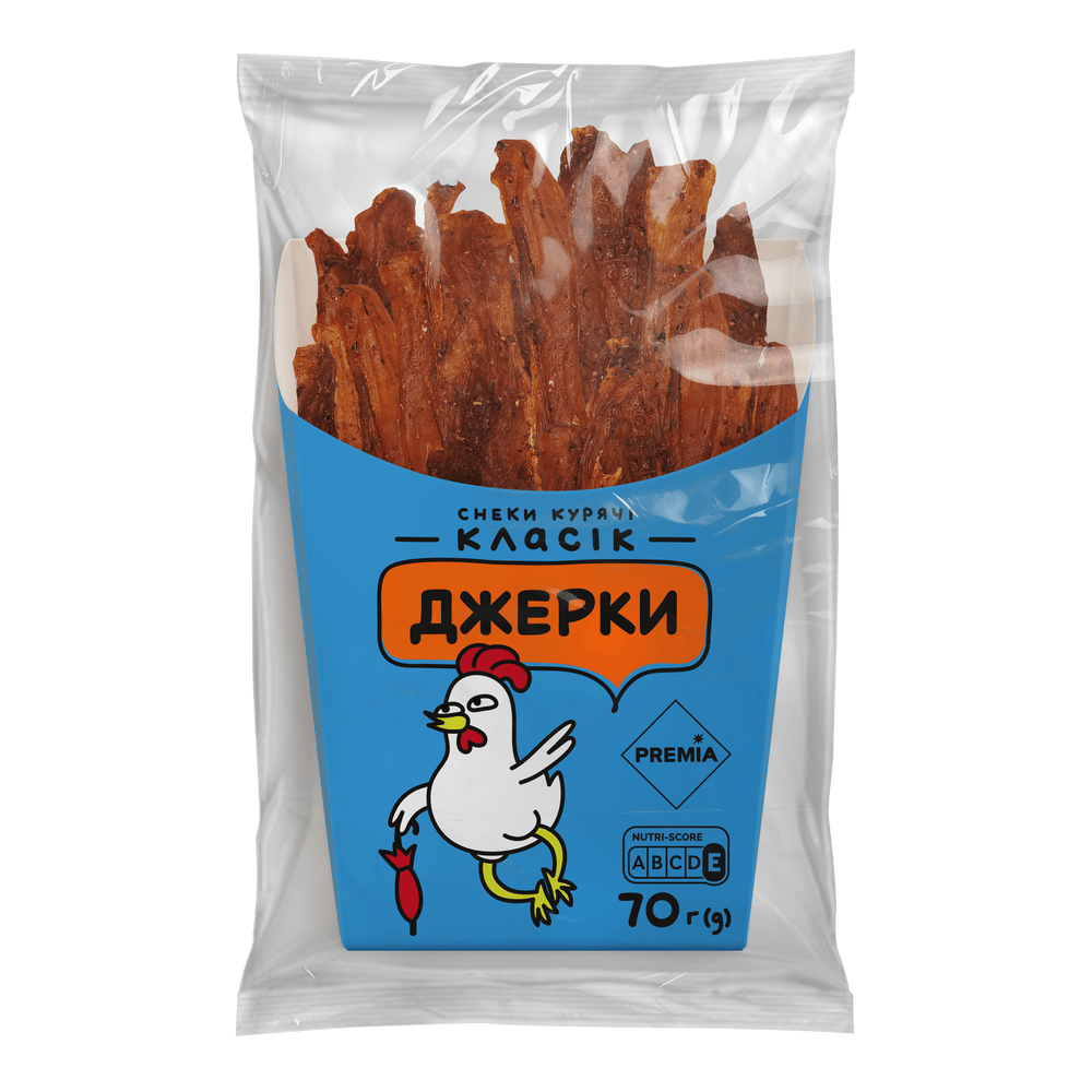 М'ясні чипси і снеки.