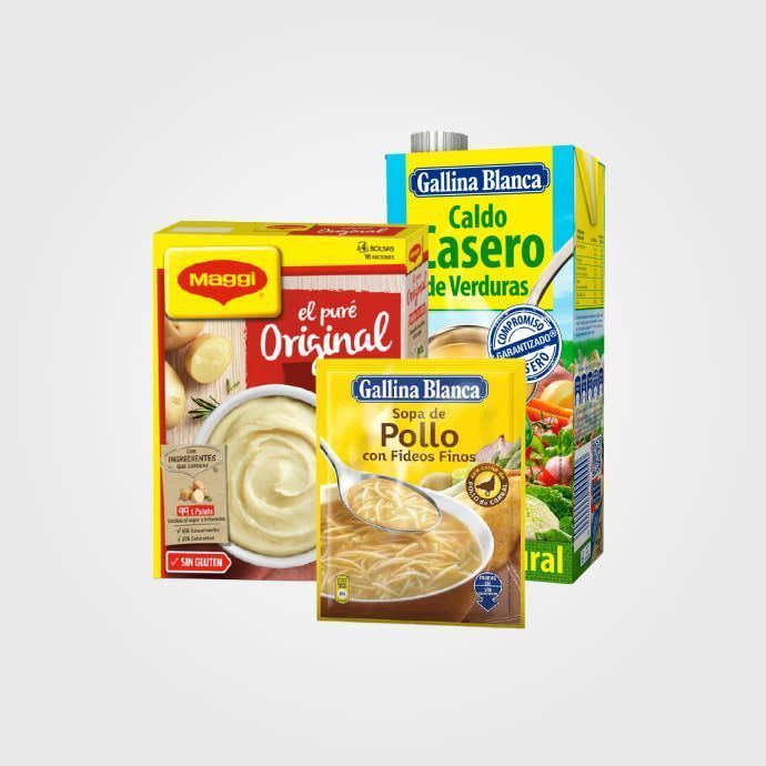 Sopa, Caldos, Puré Y Platos De Sobre