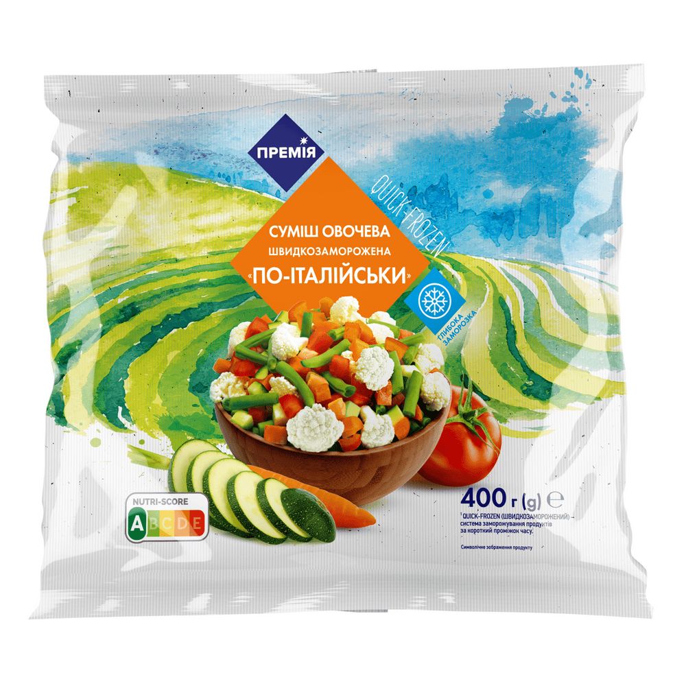 Овочі і фрукти заморожені