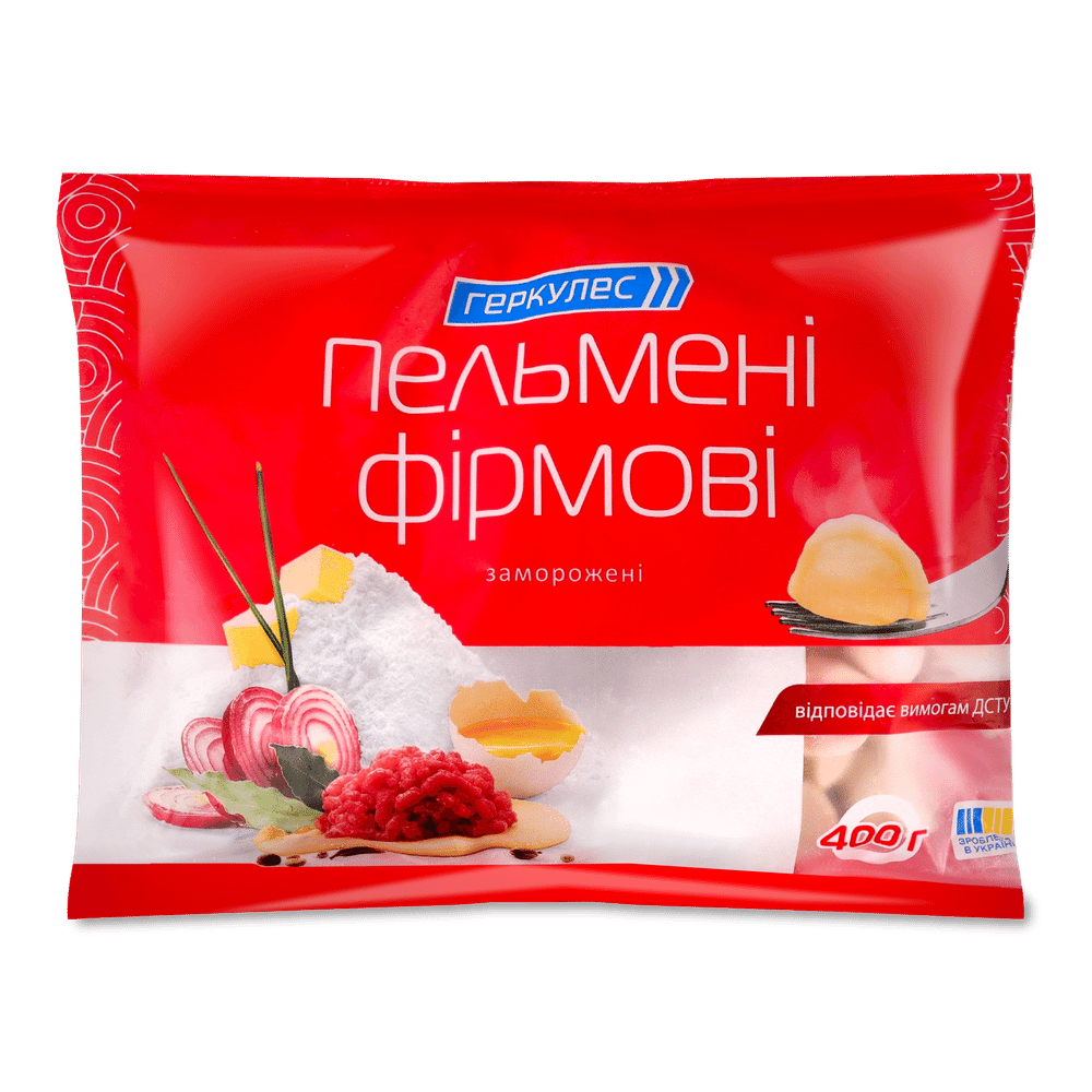 Напівфабрикати і страви заморожені