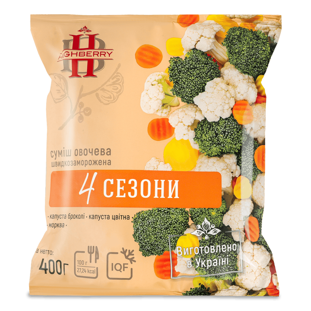 Овочі і фрукти заморожені