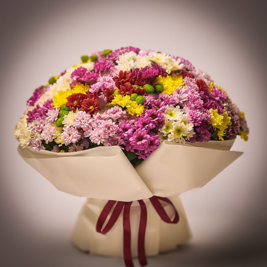 БУКЕТИ З ХРИЗАНТЕМ XXL