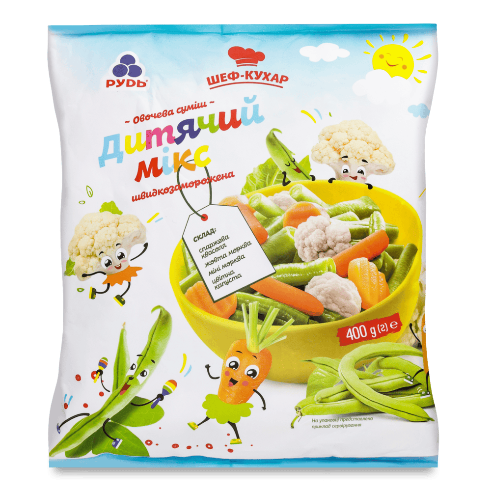 Овочі і фрукти заморожені