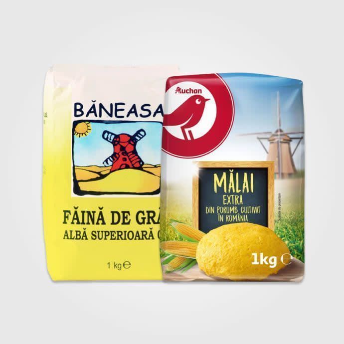 Făină, mălai și griș