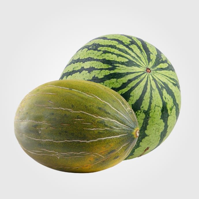 Fruta Melón Y Sandía