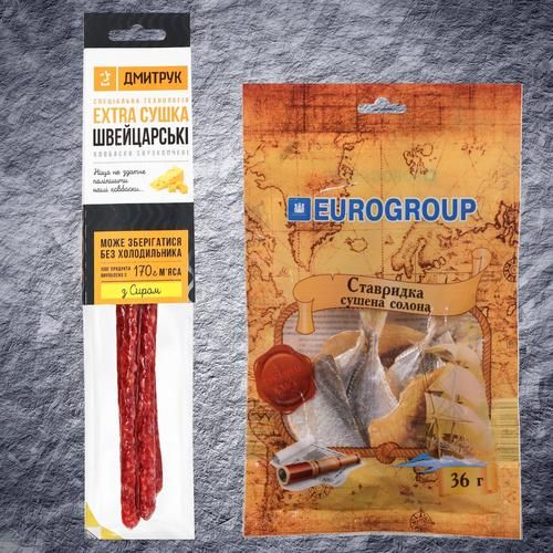 Сушене м'ясо і морепродукти