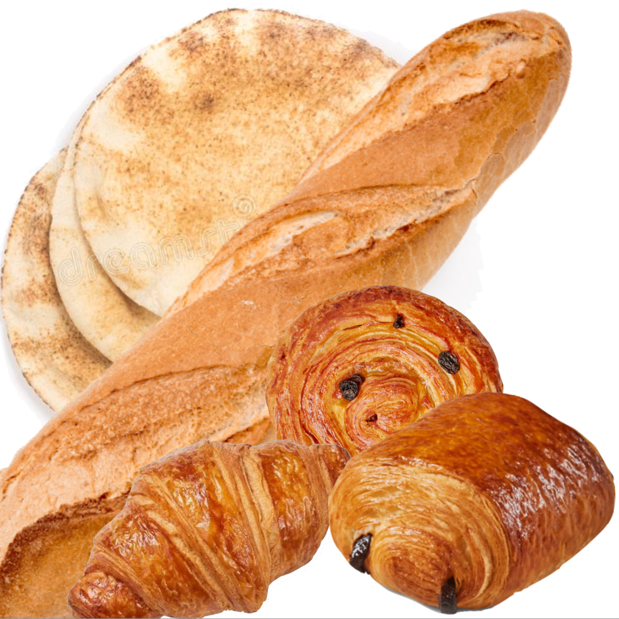 Pains et viennoiseries.