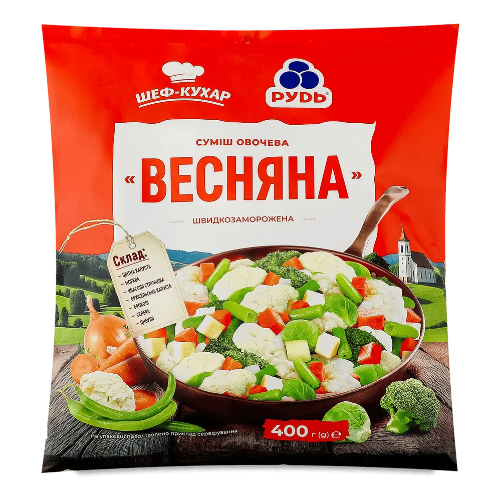 Овочі і фрукти заморожені