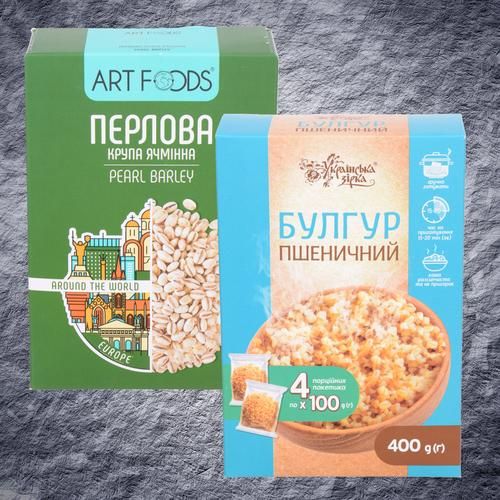 Крупи фасовані.