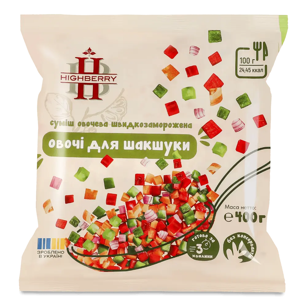 Овочі і фрукти заморожені