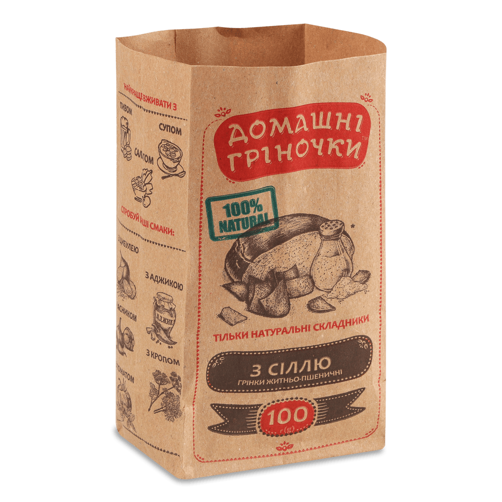 Грінки, сухарики, хлібці