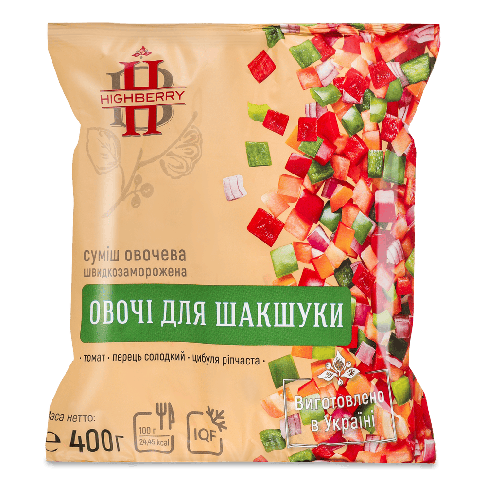 Овочі і фрукти заморожені