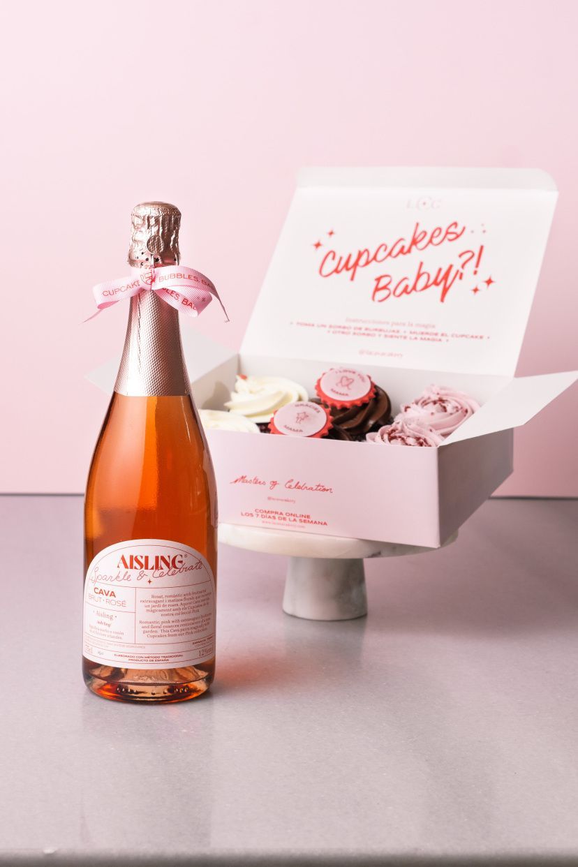 Cajas De Cupcakes Y Aisling Reserve Cava