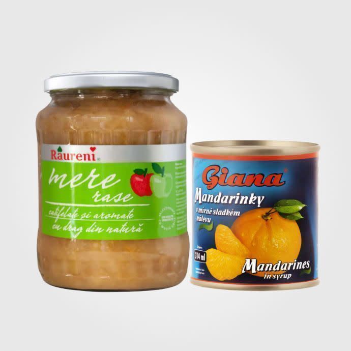 Compot și fructe în sirop.