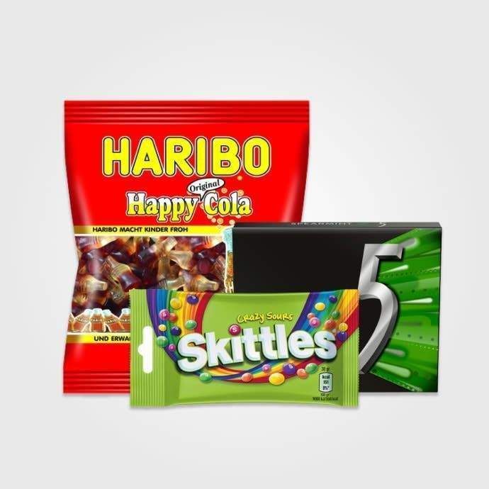 Dropsuri, gumă și jeleuri.