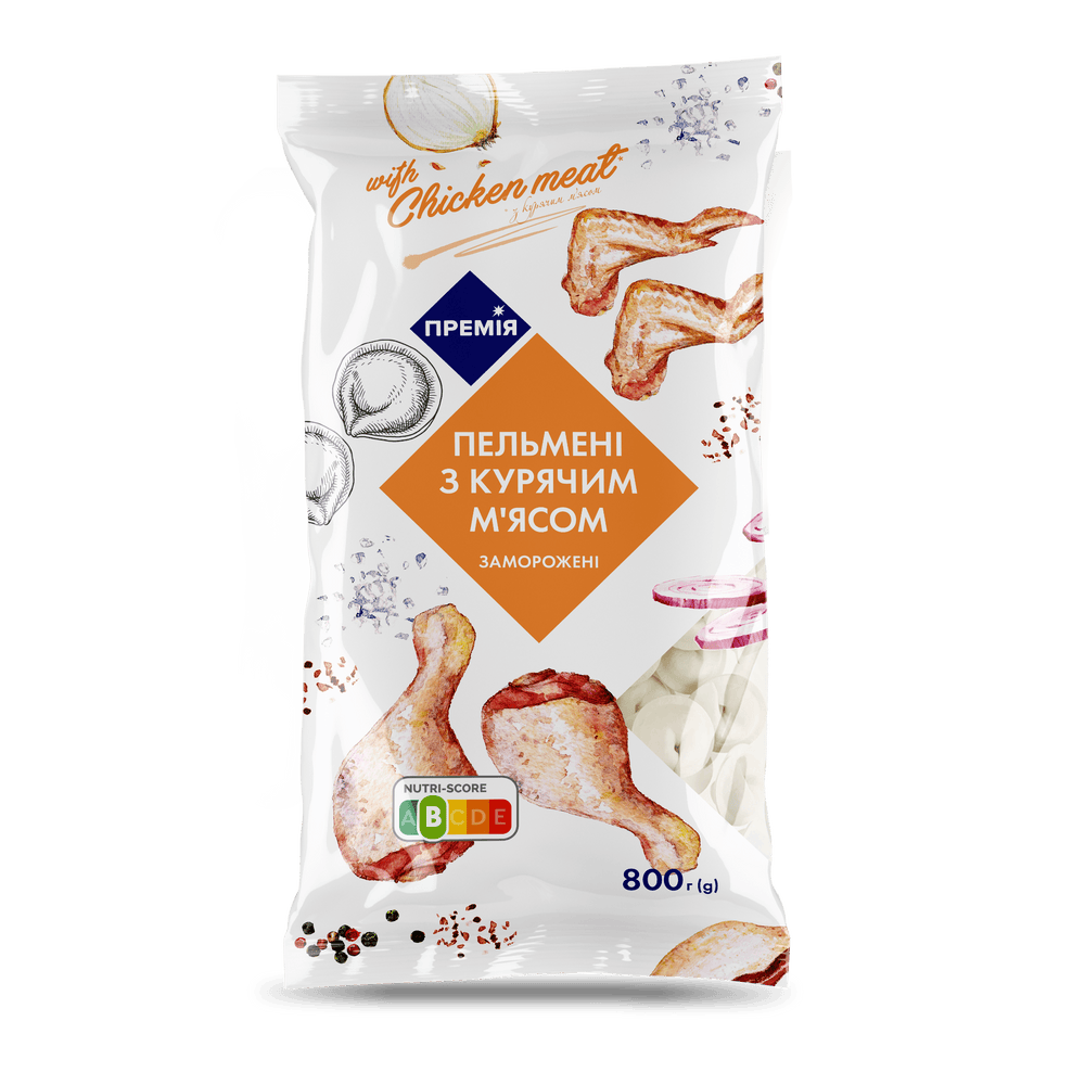 Напівфабрикати і страви заморожені