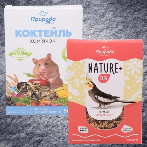 Корм для птахів, гризунів