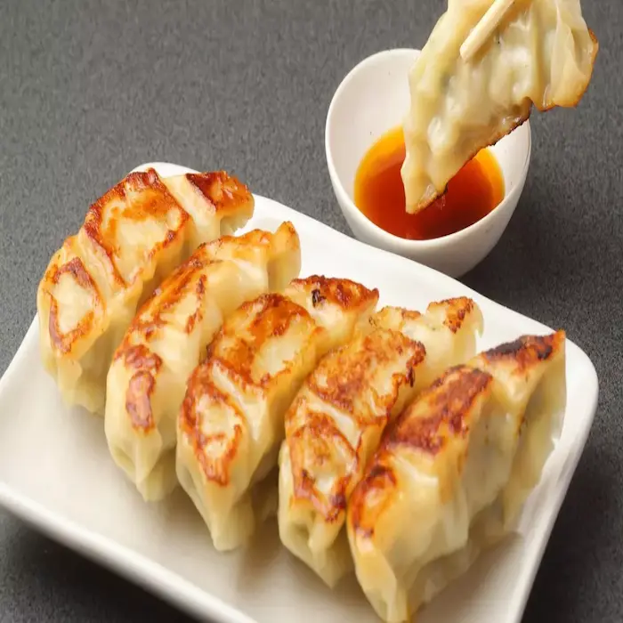 Gyozas, rollitos y pizzetas