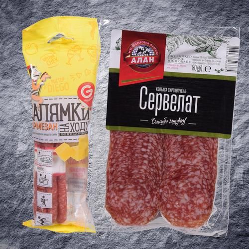 Ковбаса сирокопчена і сиров'ялена.