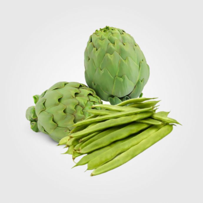 Judías, Alcachofas Y Batatas