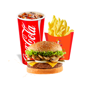 Меню "Грибной бургер"