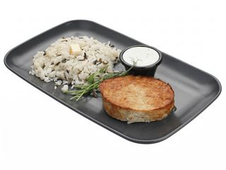 Kotlet z kurczak na parze Котлета з курки на пару з рисом (400g)