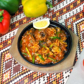 Жареные осьминоги