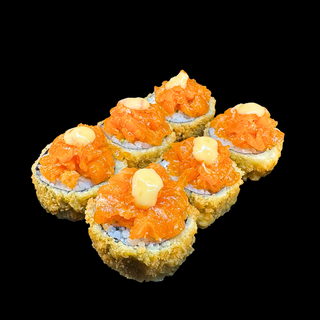 Futomak z tatarem z łososia [rolka usmażona]