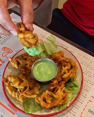 Pakoras vegetarianas